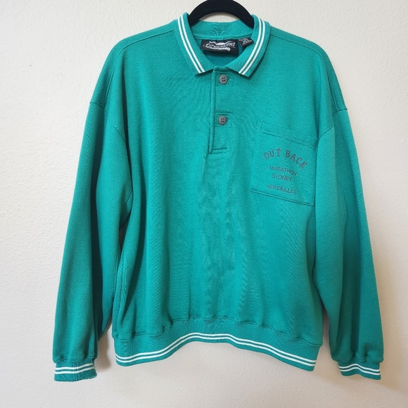 Expressions Other - Expressions Retro Style Men's Collared Sweatshirt Outback Marathon Sydney AUS